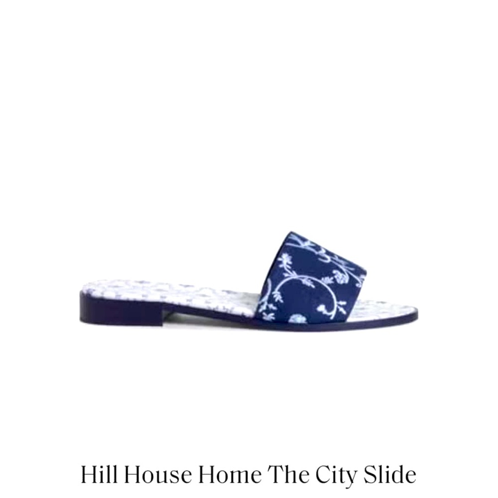 Hill House Navy Summer Slides. NWB. Size 37EU/7.
